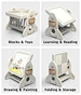 Childrens building block table and chair